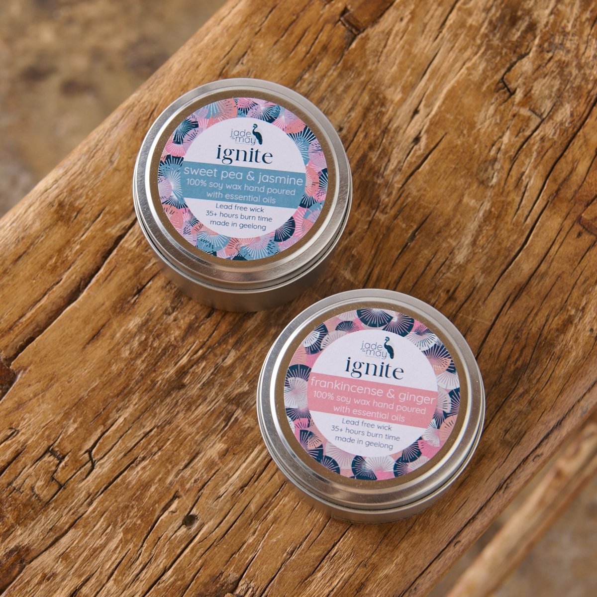 Essential Oil Candle - Sweet Pea & Jasmine Natural Candle-0